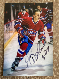 Gilbert Delorme Autograph Montreal Canadiens 4x6 Photo