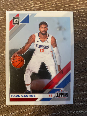 Paul George 2019-20 Donruss Optic #20 First Clippers Card