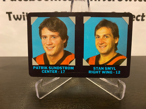 Patrik Sundstrom & Stan Smyl 1985 7-11 Hockey Card