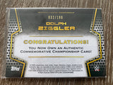 2017 WWE Then Now Forever Commemorative Championship Plates /199 Dolph Ziggler