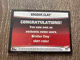 2013 WWE Topps Best Of Brodus Clay Ring Used Worn Shirt Relic
