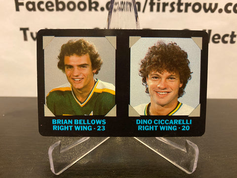 Brian Bellows & Dino Ciccarelli 1985 7-11 Hockey Card