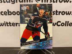 Calvin Thurkauf 2020-21 UD Series 2 Young Guns RC #467 Columbus Blue Jackets