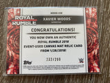 Xavier Woods 2018 Topps WWE Royal Rumble Relic MRRR-XW /299