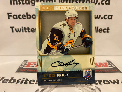 2006-07 Upper Deck Be a Player Signatures Auto Chris Drury #CD Auto