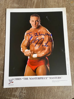 Chris Masters signed WWE 8x10 Promo Photo WWF