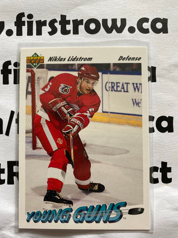 Niklas Lidstrom 1991-92 Upper Deck Young Guns Rookie RC #587 Detroit Red Wings