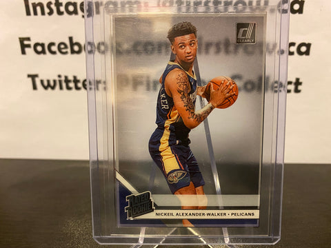Nickeil Alexander Walker 2019-20 Donruss Clearly Rated Rookie #66 Pelicans RC