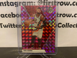 Paul George 2019-20 Panini Mosaic PINK CAMO PRIZM Parallel Insert Card - First Row Collectibles