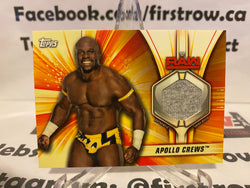 2019 Topps WWE Summerslam Superstar Relics /199 Apollo Crews #SR-AC