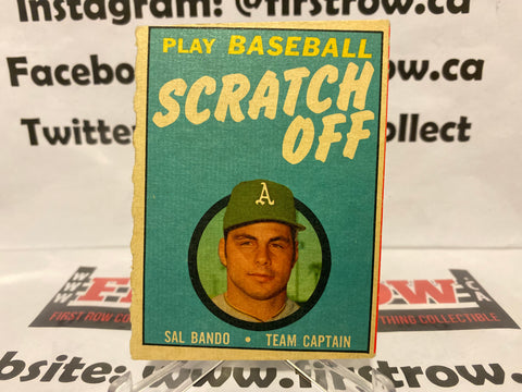 1971 Topps Scratch Off Scratched Sal Bando