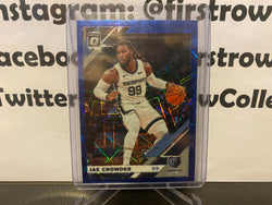 Jae Crowder 2019-20 Optic Blue Velocity Prizm Card #150 - First Row Collectibles