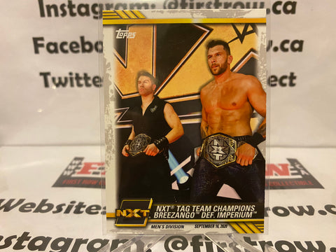 2021 TOPPS WWE NXT WRESTLING - BREEZANGO #67