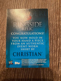 WWE Christian 2009 Topps Ringside Relic Event Worn Shirt Card