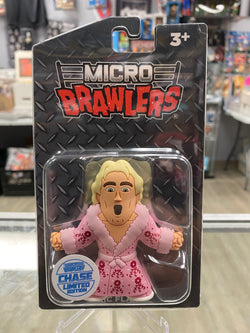 Micro Brawlers - RIC FLAIR - CHASE EXCLUSIVE - Pro Wrestling Crate - PINK ROBE