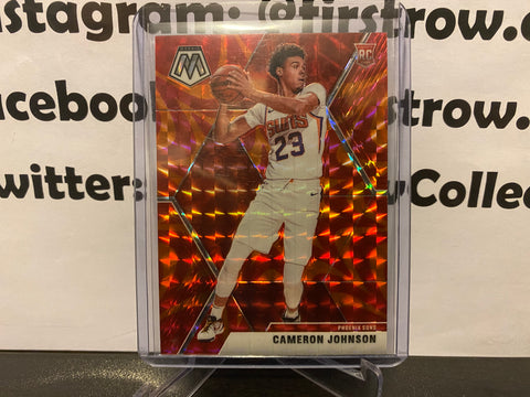 CAMERON JOHNSON 2019-20 Panini Mosaic Reactive Orange Prizm RC #203 - First Row Collectibles