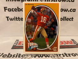 JOE MONTANA Upper Deck Football Heroes 1990 Career Highs #8 of 9 49ers