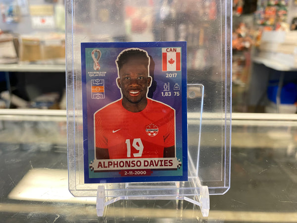 2022 Panini World Cup Qatar Stickers Blue #CAN12 Alphonso Davies Canada