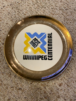 22k Gold Plate Winnipeg Centennial 1874-1974