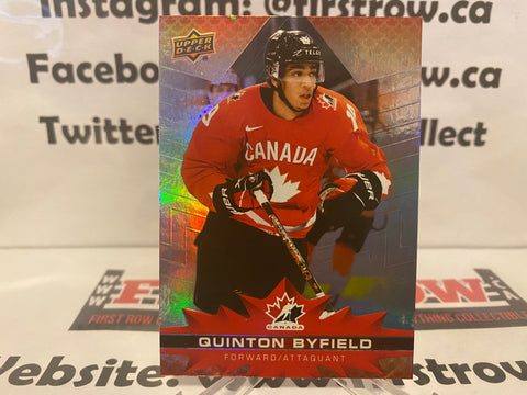 Quinton Byfield 2021-22 Upper Deck Tim Hortons Team Canada #52
