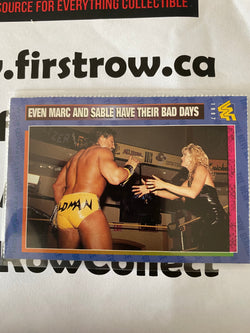 Sable & Marc Mero 1997 WWF Magazine Card RARE #81 - First Row Collectibles