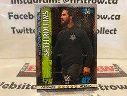 2017 Topps WWE Slam Attax 10th Edition OMG Mirror Foil Seth Rollins #70