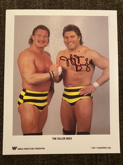 Jim Brunzell Autographed 8x10 Wrestling Photo - First Row Collectibles