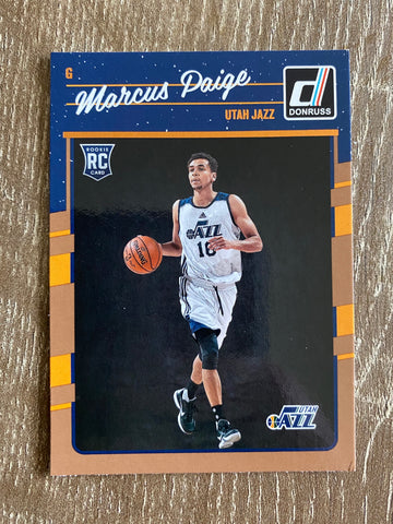 Marcus Paige 2016-17 Donruss Basketball Rookie Card #193