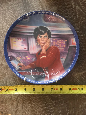 Nichelle Nichols “Uhura” Autographed Limited Edition 1984 Star Trek Plate