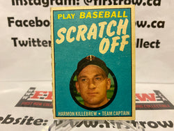 1971 Topps Scratch Off Scratched Harmon Killebrew