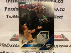 Apollo Crews 2016 Topps WWE Then & Now Wrestling Rookie Shirt Relic Card /299