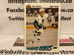 1991-92 Upper Deck YOUNG GUNS ROOKIE CARD RC #593 Pat Falloon