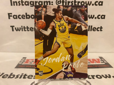 2019-20 Panini Chronicles Luminance Jordan Poole Rookie Warriors RC #139